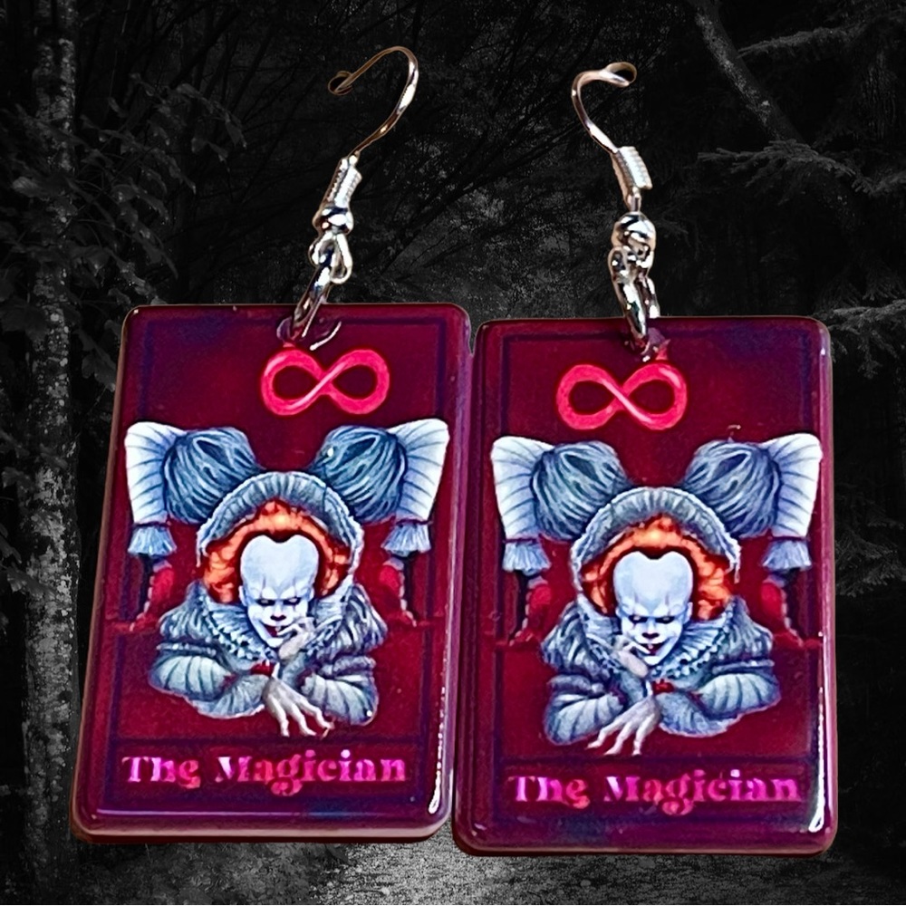 New  IT clown balloon Halloween horror movie earrings